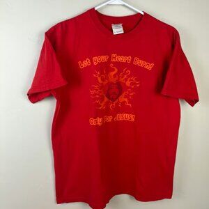 T-Shirt Red sz Medium Jesus Piece Tee Shir